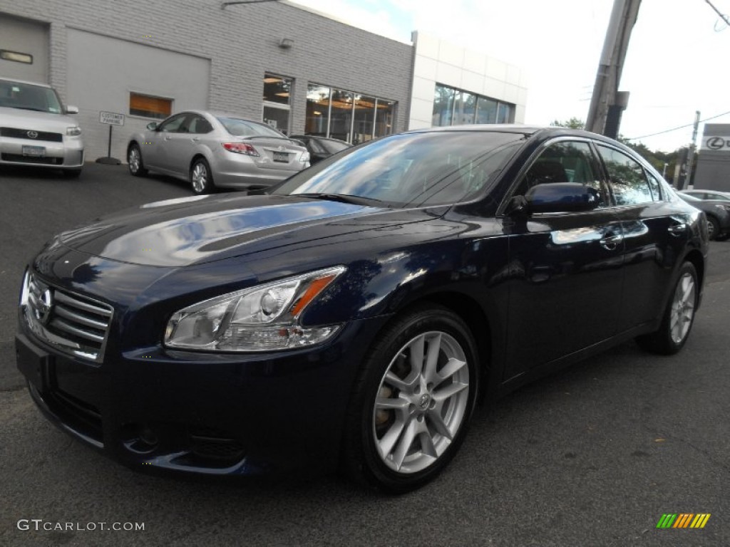 2014 Maxima 3.5 S - Navy Blue / Charcoal photo #7