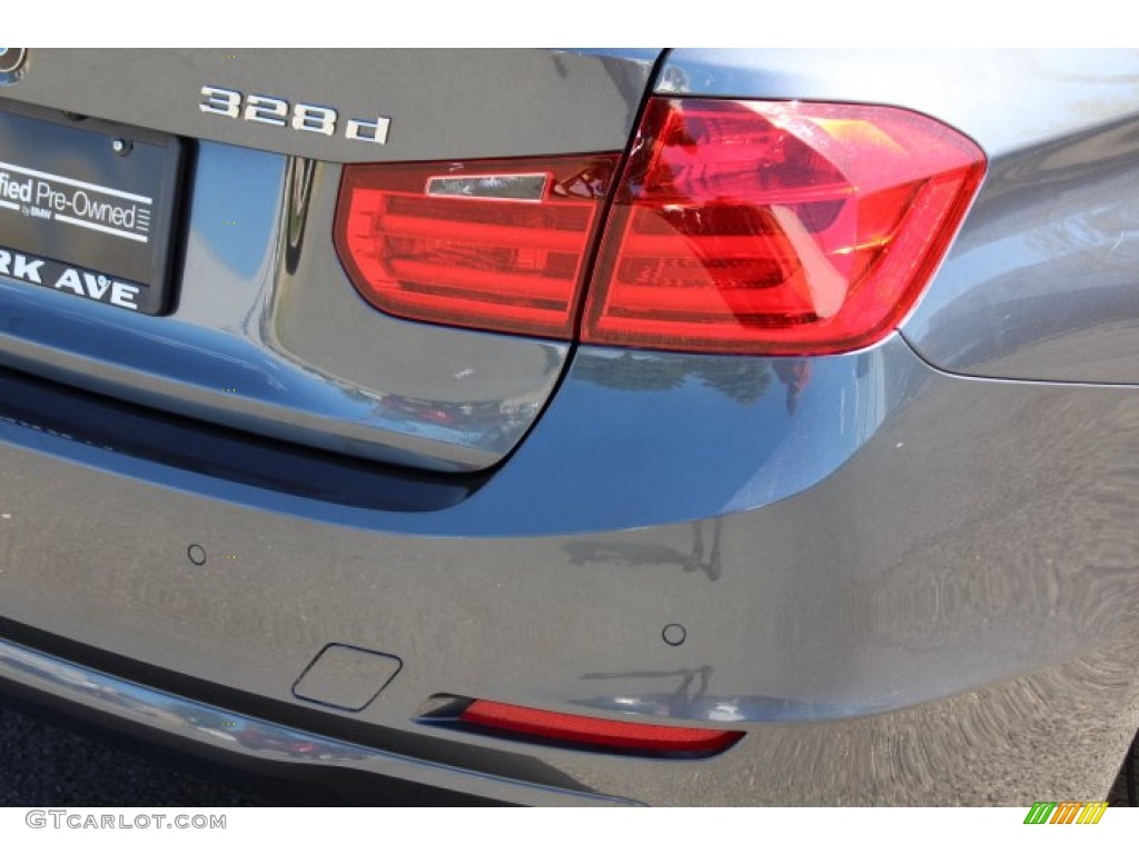 2014 3 Series 328d xDrive Sedan - Mineral Grey Metallic / Black photo #22
