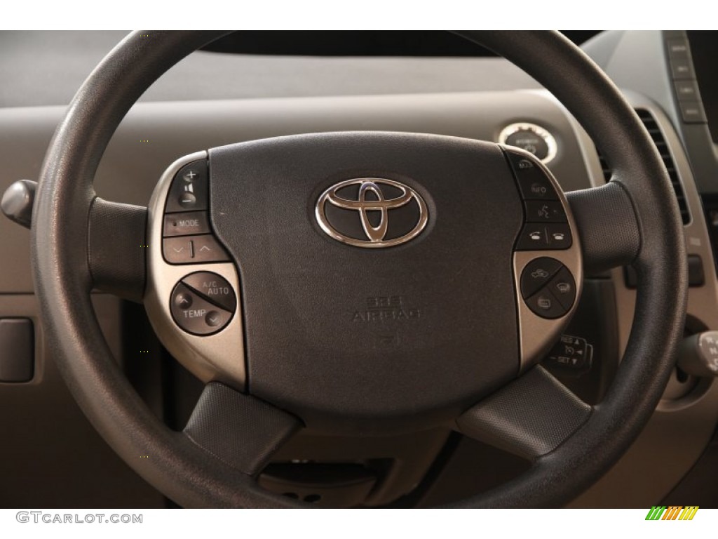 2005 Prius Hybrid - Tideland Gray Green Pearl / Ivory/Brown photo #6