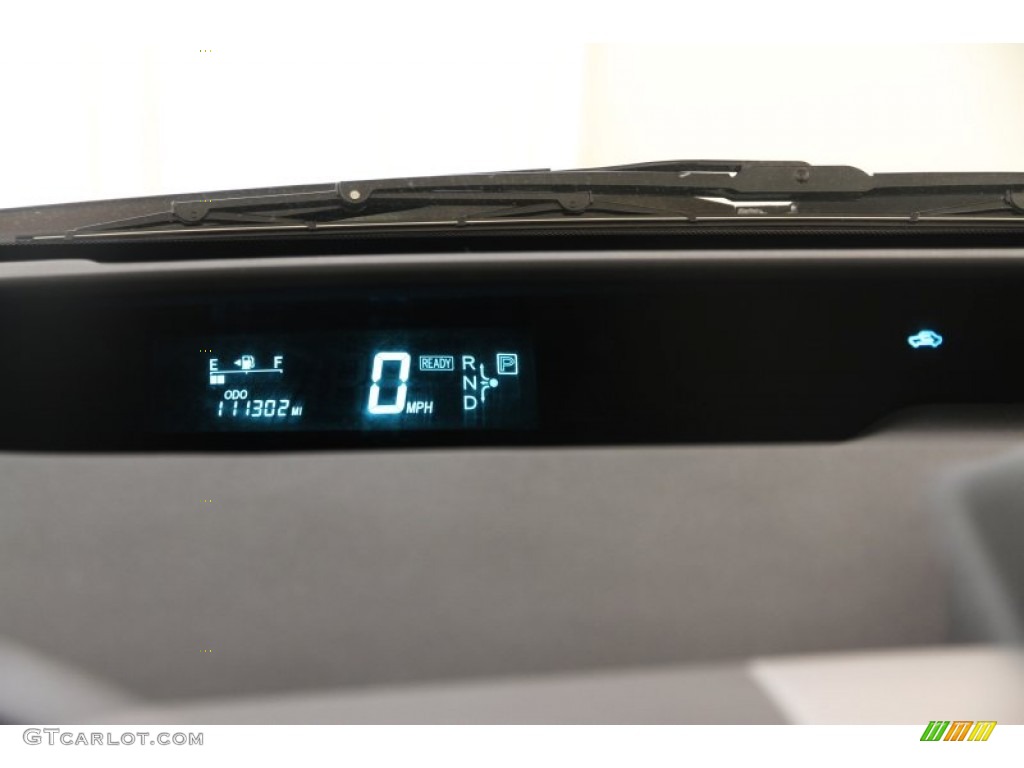 2005 Prius Hybrid - Tideland Gray Green Pearl / Ivory/Brown photo #7