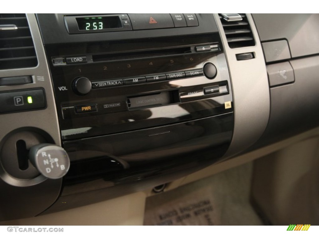 2005 Prius Hybrid - Tideland Gray Green Pearl / Ivory/Brown photo #17