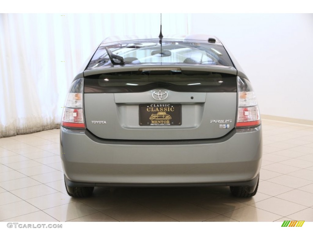 2005 Prius Hybrid - Tideland Gray Green Pearl / Ivory/Brown photo #24