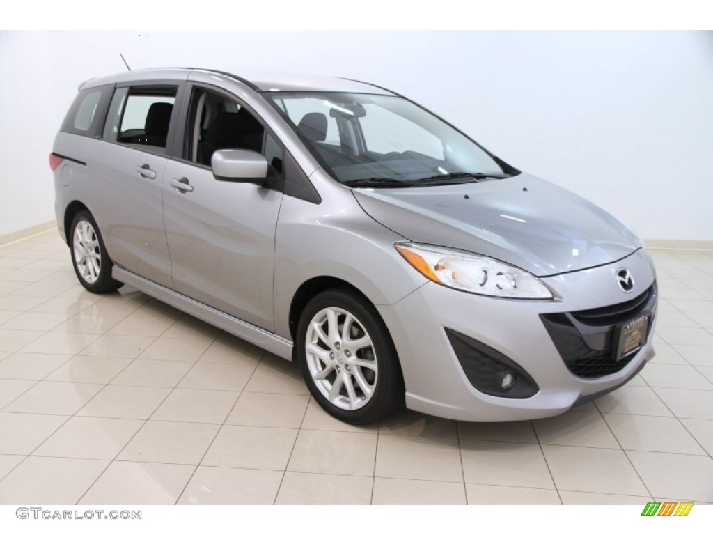 2012 MAZDA5 Touring - Liquid Silver Metallic / Black photo #1