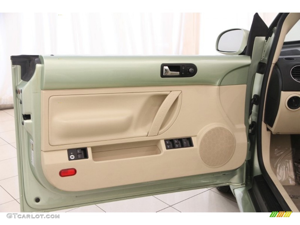 2009 New Beetle 2.5 Convertible - Gecko Green Metallic / Cream photo #5