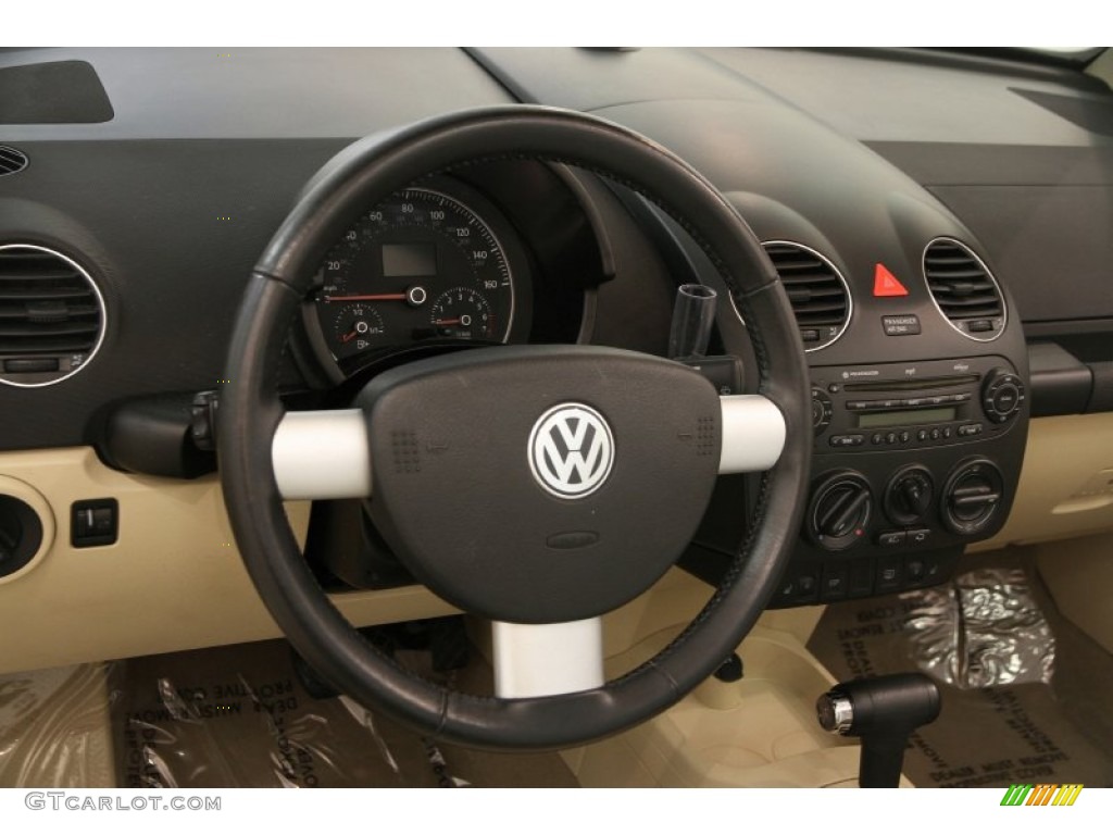 2009 New Beetle 2.5 Convertible - Gecko Green Metallic / Cream photo #7