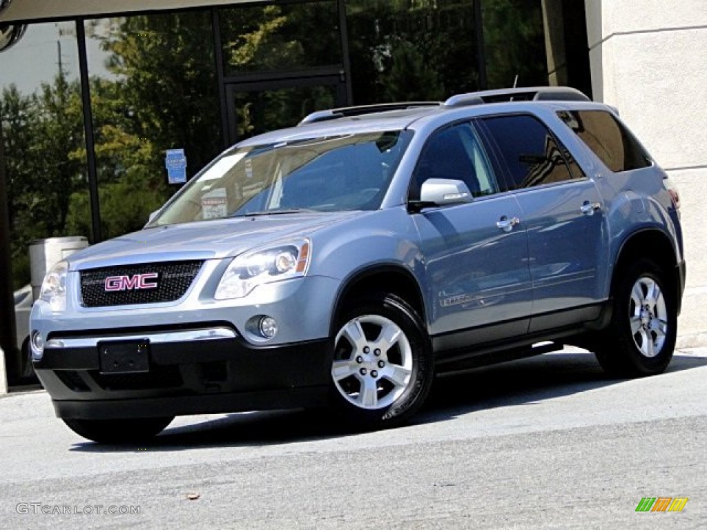 2008 Acadia SLT AWD - Platinum Ice Tricoat / Ebony photo #1