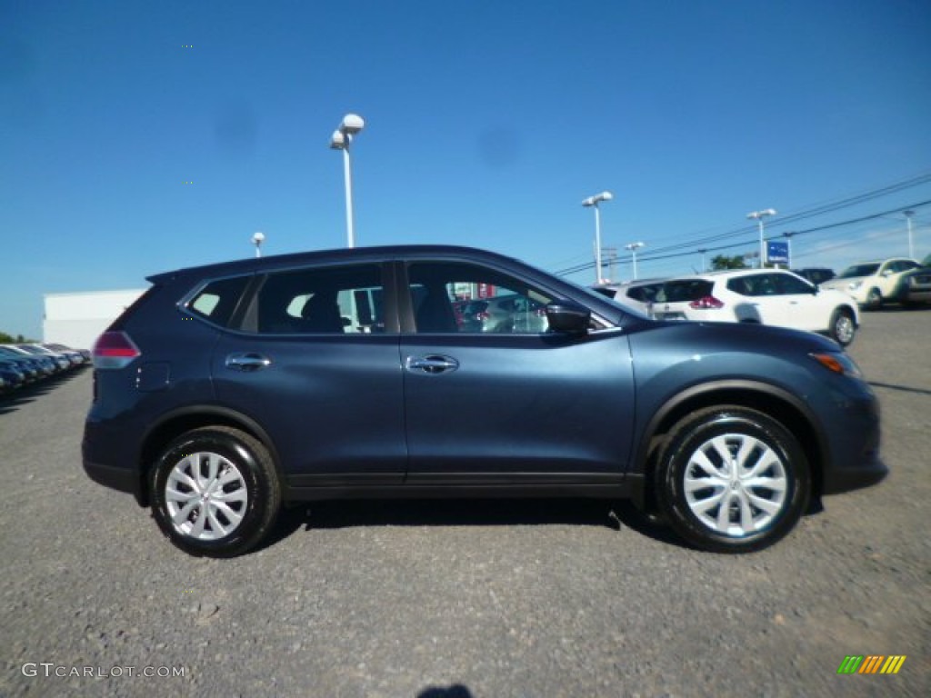 2014 Rogue S AWD - Graphite Blue / Charcoal photo #7