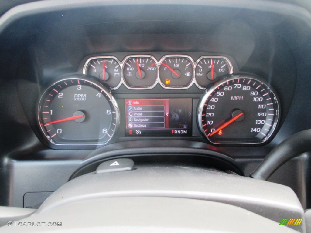 2014 GMC Sierra 1500 SLT Crew Cab 4x4 Gauges Photo #96867305