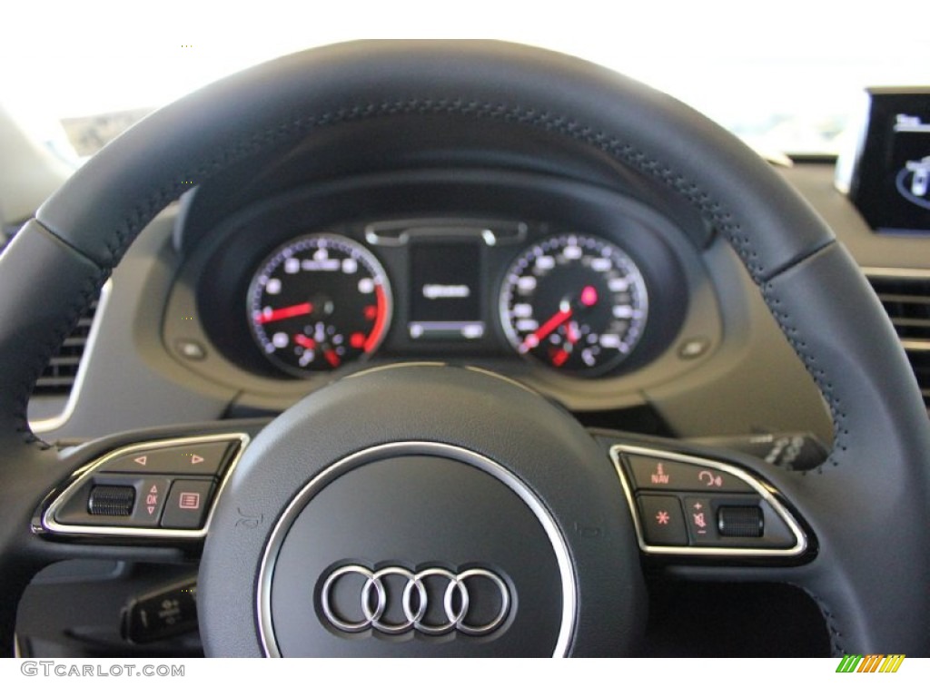 2015 Audi Q3 2.0 TFSI Premium Plus quattro Black Steering Wheel Photo #96871910