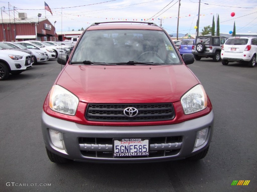 2002 RAV4  - Impulse Red / Gray photo #2