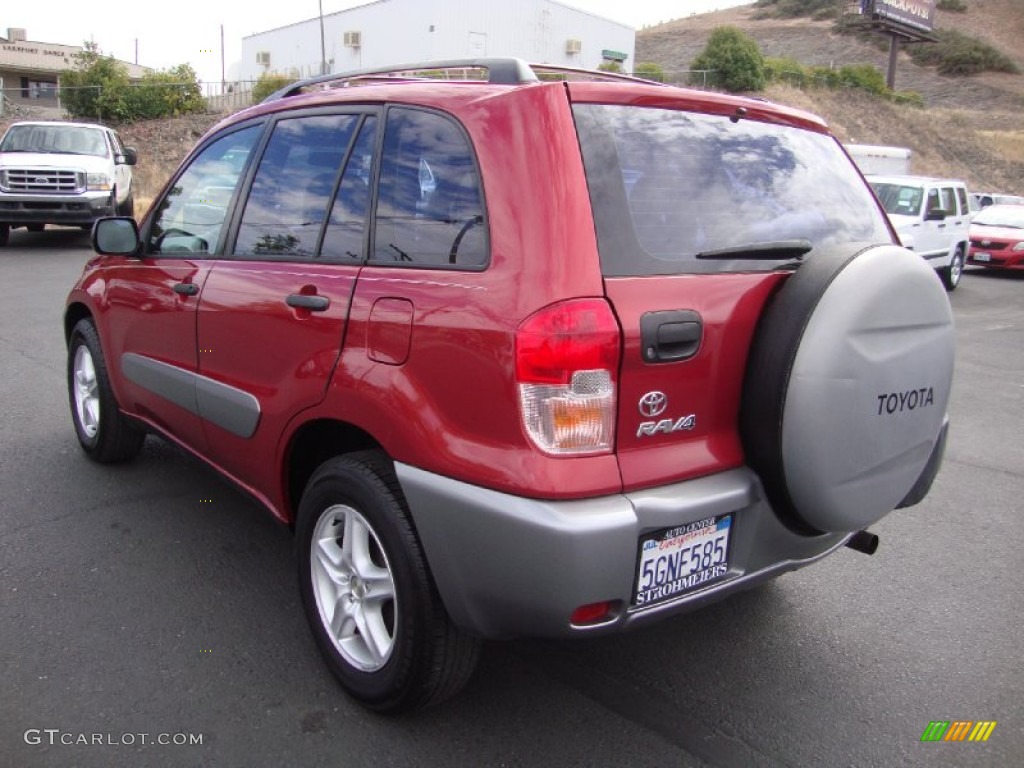 2002 RAV4  - Impulse Red / Gray photo #5