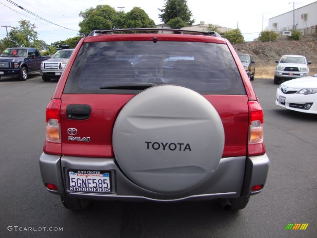 2002 RAV4  - Impulse Red / Gray photo #6
