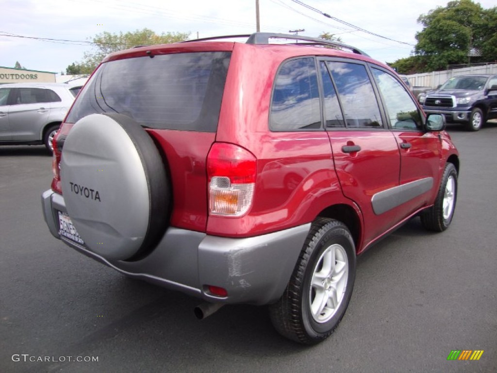 2002 RAV4  - Impulse Red / Gray photo #7