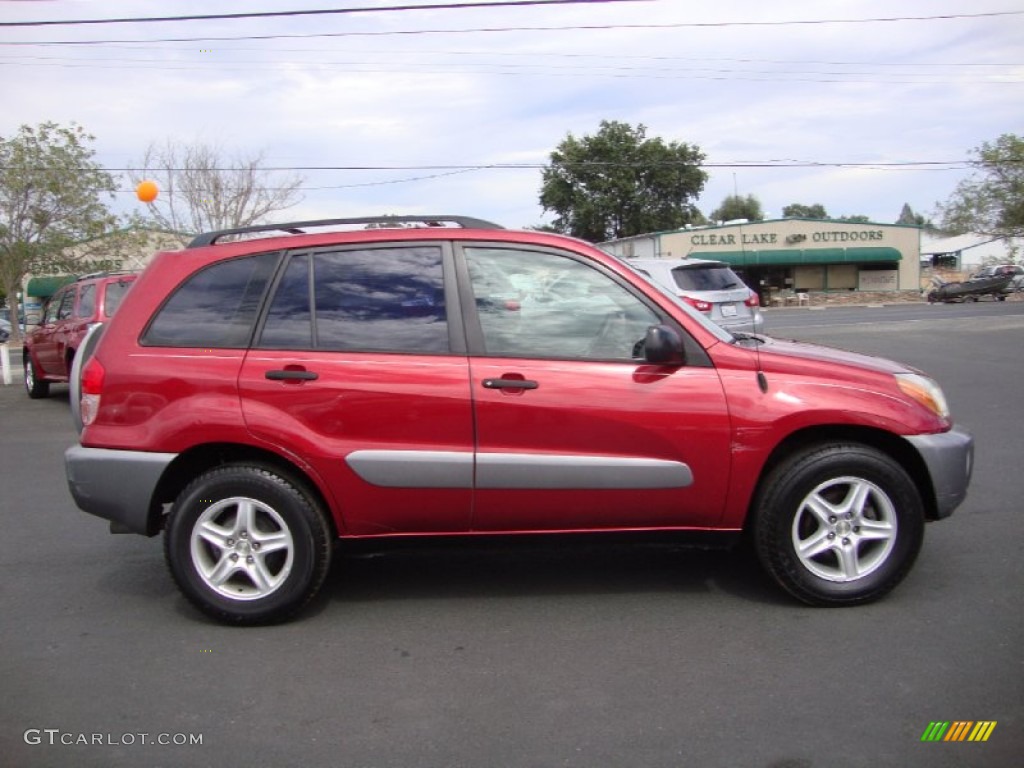2002 RAV4  - Impulse Red / Gray photo #8