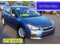 2014 Quartz Blue Pearl Subaru Impreza 2.0i Premium 5 Door  photo #1