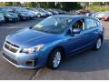 2014 Quartz Blue Pearl Subaru Impreza 2.0i Premium 5 Door  photo #3