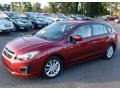 2014 Venetian Red Pearl Subaru Impreza 2.0i Premium 5 Door  photo #3