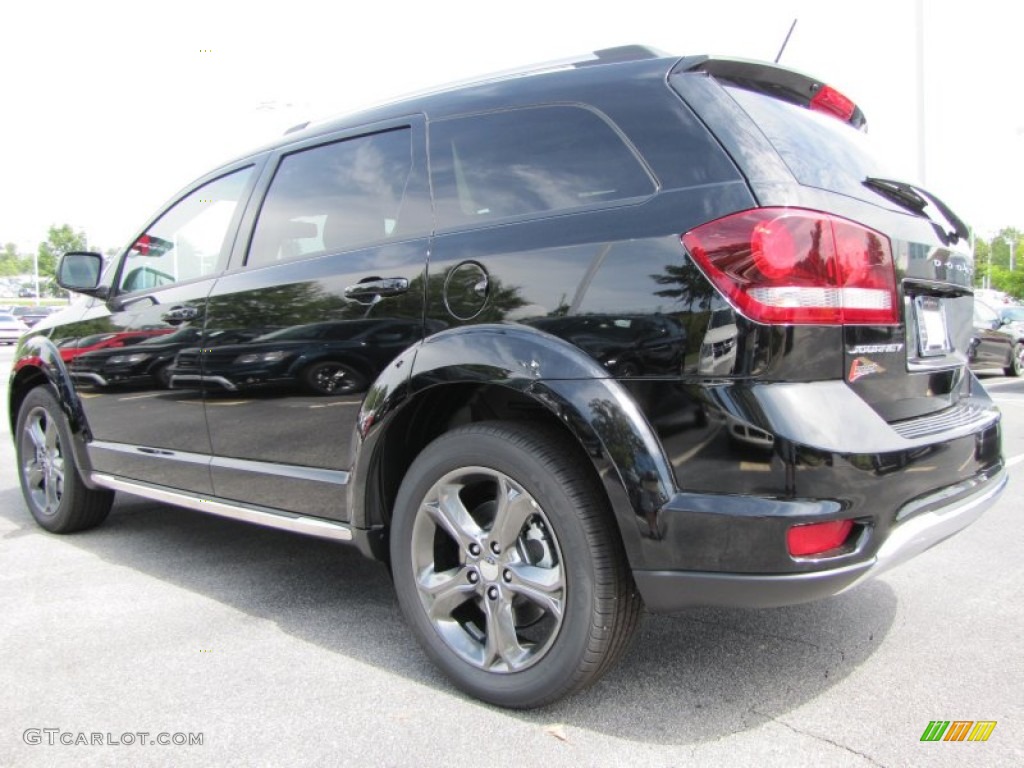 Pitch Black 2015 Dodge Journey Crossroad Exterior Photo #96874241