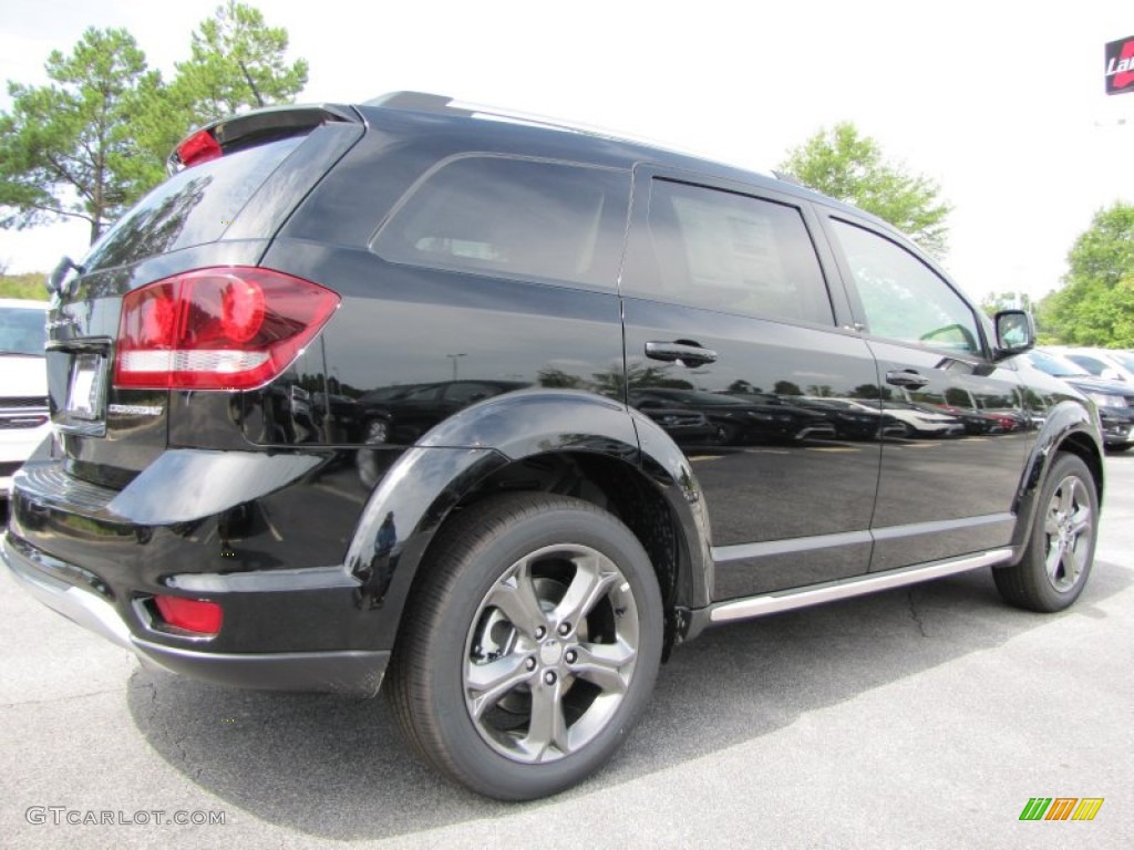 Pitch Black 2015 Dodge Journey Crossroad Exterior Photo #96874265