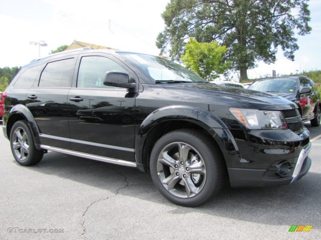Pitch Black 2015 Dodge Journey Crossroad Exterior Photo #96874286