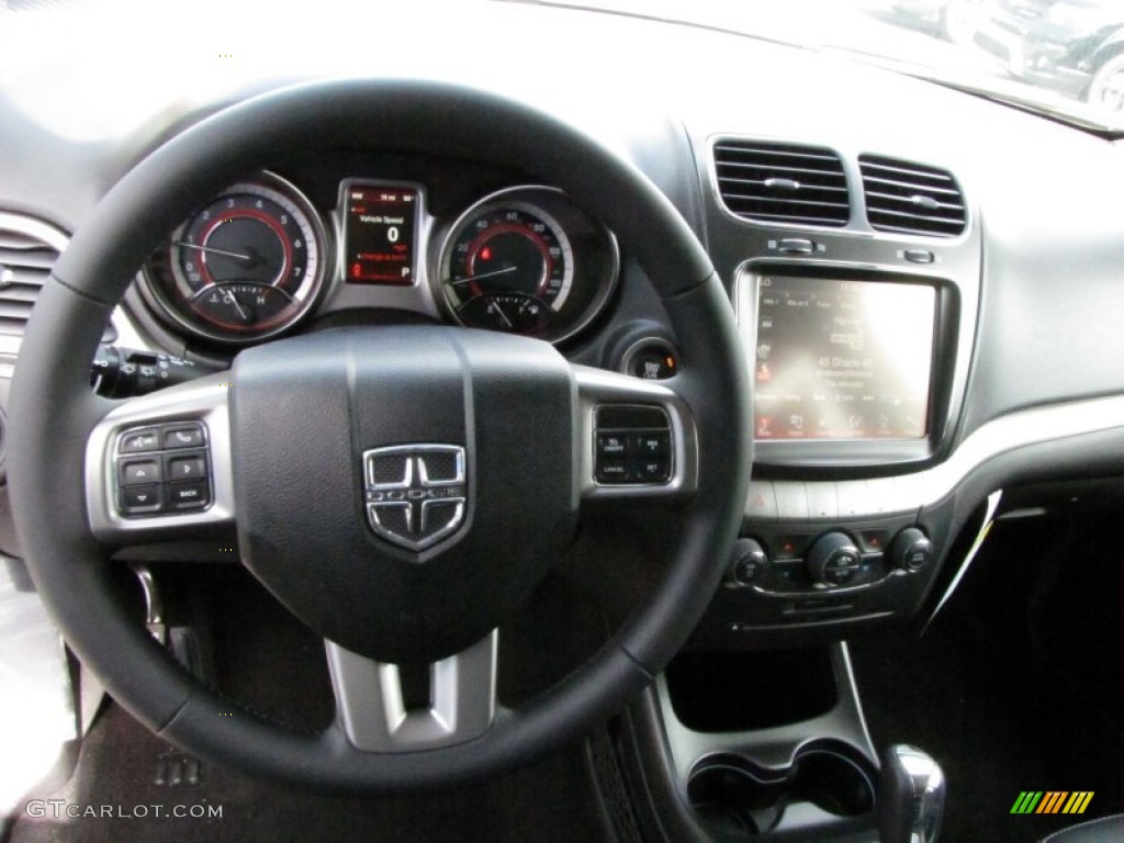 2015 Dodge Journey Crossroad Black Steering Wheel Photo #96874352