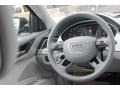 2015 Audi A8 Titanium Gray Interior Steering Wheel Photo