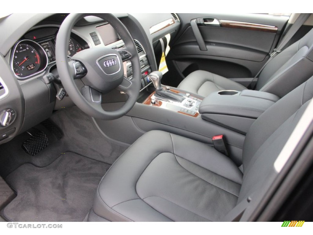 Black Interior 2015 Audi Q7 3.0 Premium quattro Photo #96875543