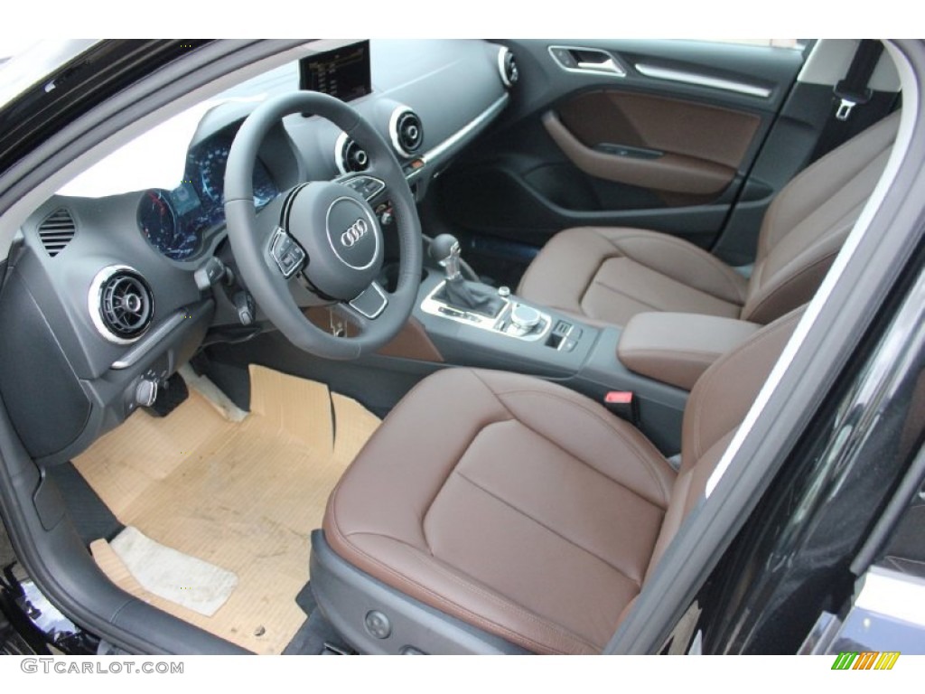 Chestnut Brown Interior 2015 Audi A3 1.8 Premium Photo #96877016