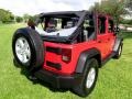 2007 Flame Red Jeep Wrangler Unlimited X  photo #14