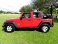 2007 Flame Red Jeep Wrangler Unlimited X  photo #21