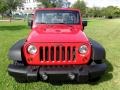 2007 Flame Red Jeep Wrangler Unlimited X  photo #23