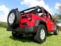 2007 Flame Red Jeep Wrangler Unlimited X  photo #25
