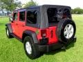 2007 Flame Red Jeep Wrangler Unlimited X  photo #39