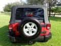 2007 Flame Red Jeep Wrangler Unlimited X  photo #40