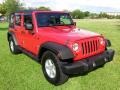 2007 Flame Red Jeep Wrangler Unlimited X  photo #43
