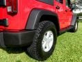 2007 Flame Red Jeep Wrangler Unlimited X  photo #48