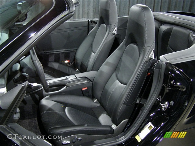 Black Interior 2008 Porsche 911 Turbo Cabriolet Photo #96879