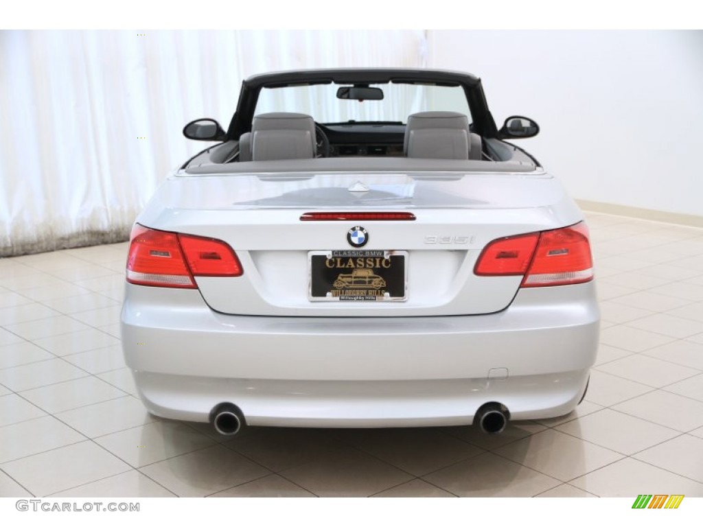 2009 3 Series 335i Convertible - Titanium Silver Metallic / Grey Dakota Leather photo #22