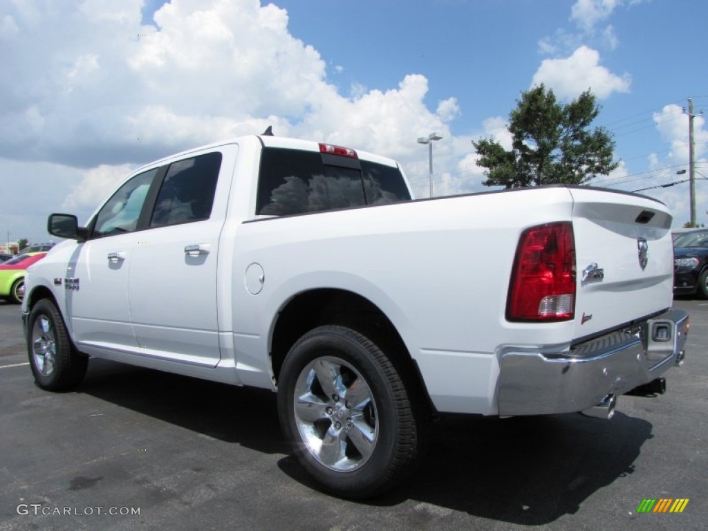 2014 1500 Big Horn Crew Cab - Bright White / Canyon Brown/Light Frost Beige photo #2