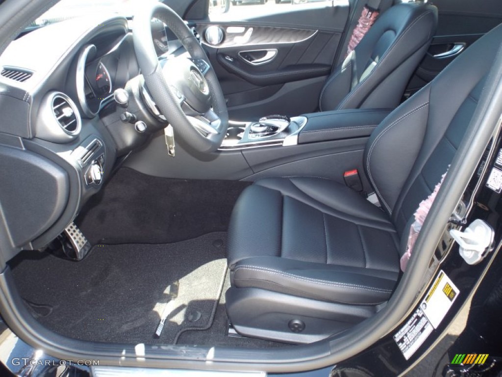Black Interior 2015 Mercedes-Benz C 400 4Matic Photo #96884470