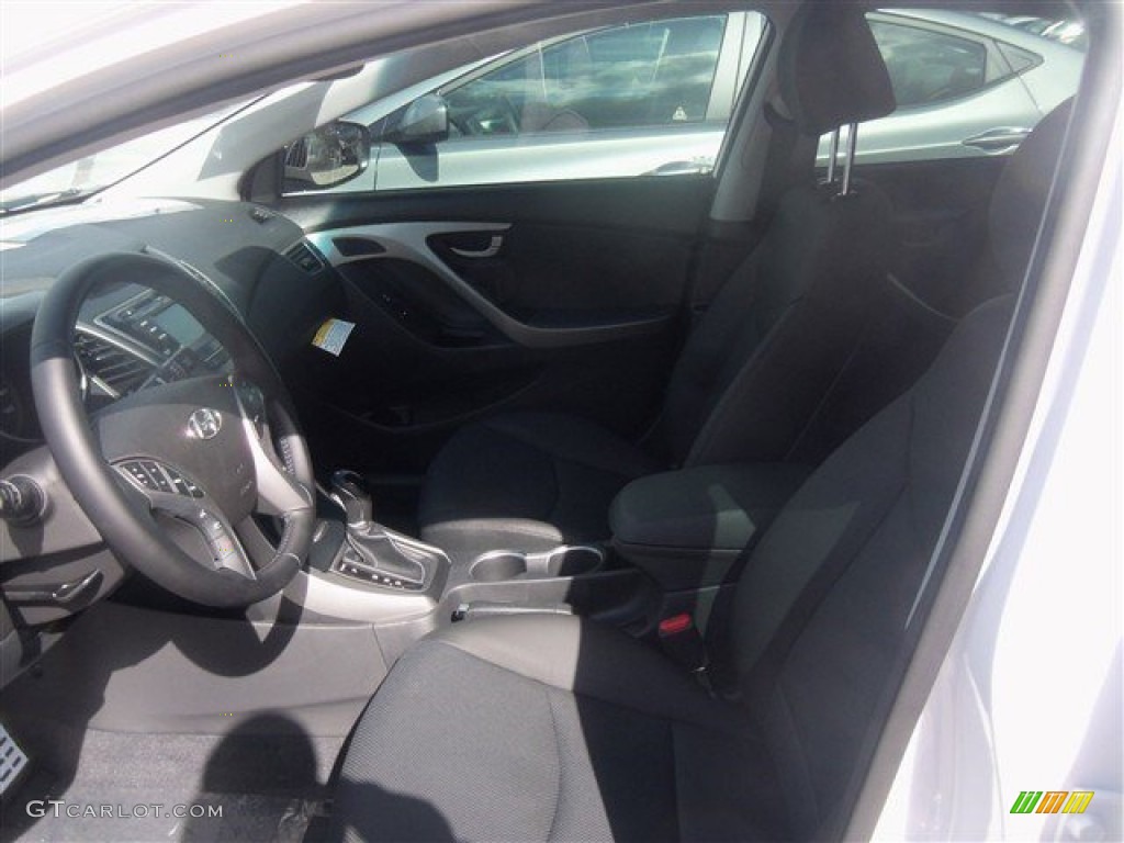 2015 Elantra Sport Sedan - Monaco White / Black photo #6