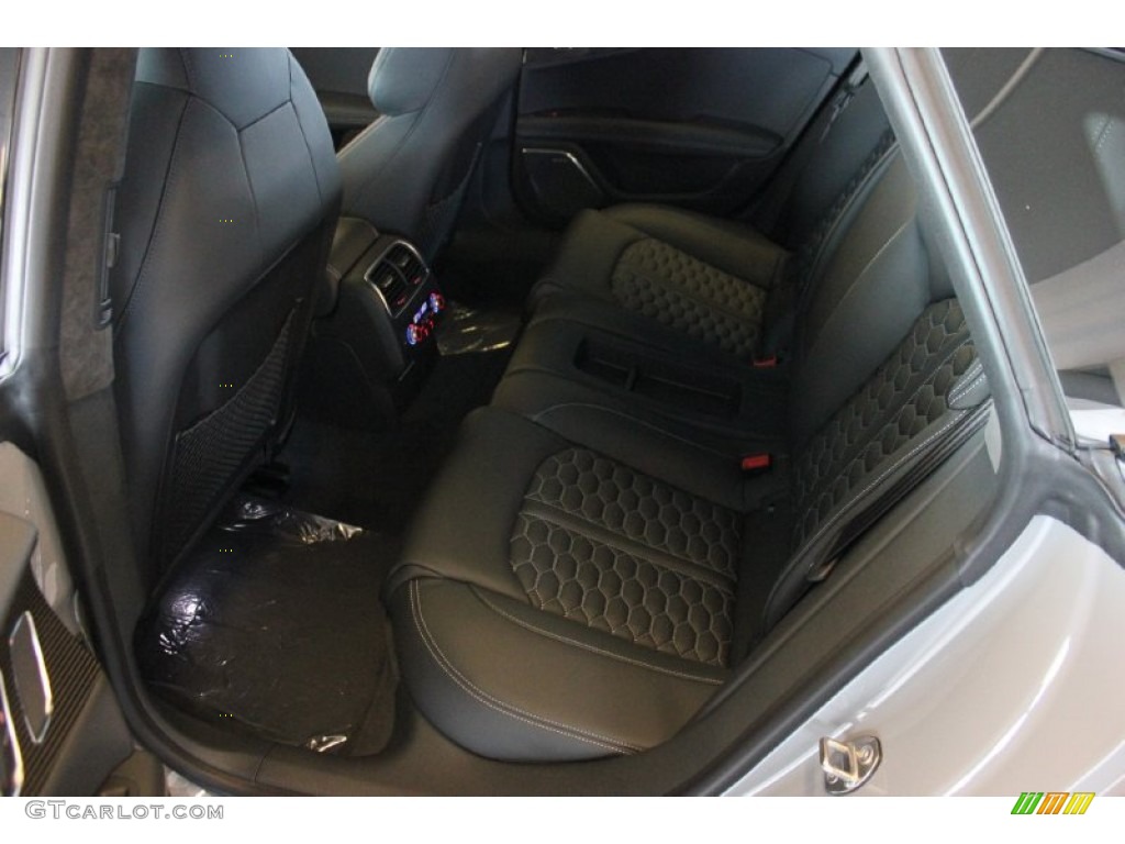 Black Valcona w/Contrast Honeycomb Stitching Interior 2015 Audi RS 7 4.0 TFSI quattro Photo #96889249