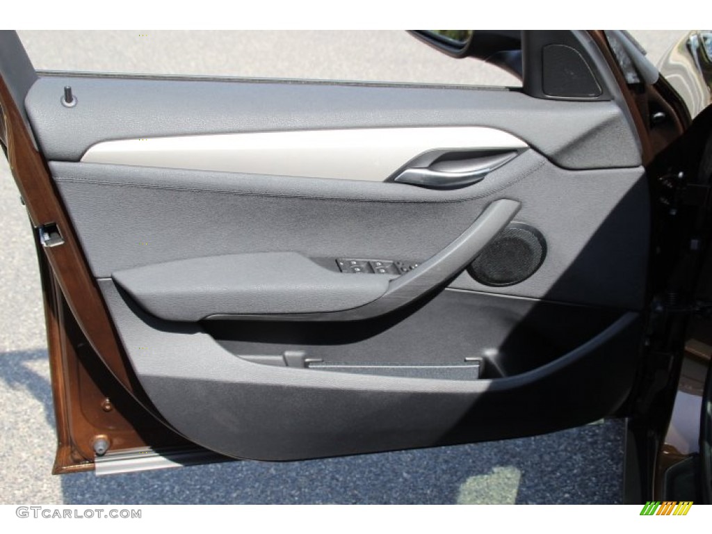 2014 BMW X1 xDrive28i Black Door Panel Photo #96889366