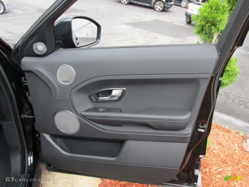 2015 Land Rover Range Rover Evoque Pure Premium Ebony Door Panel Photo #96889836