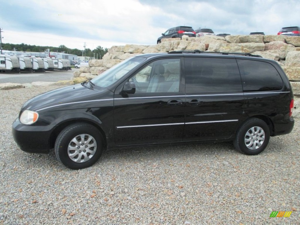 2005 Sedona LX - Midnight Black / Gray photo #3