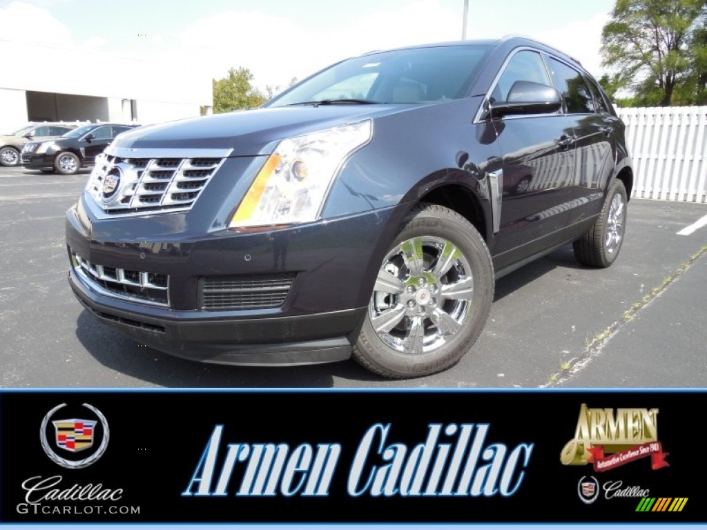 2015 SRX Luxury - Sapphire Blue Metallic / Shale/Brownstone photo #1