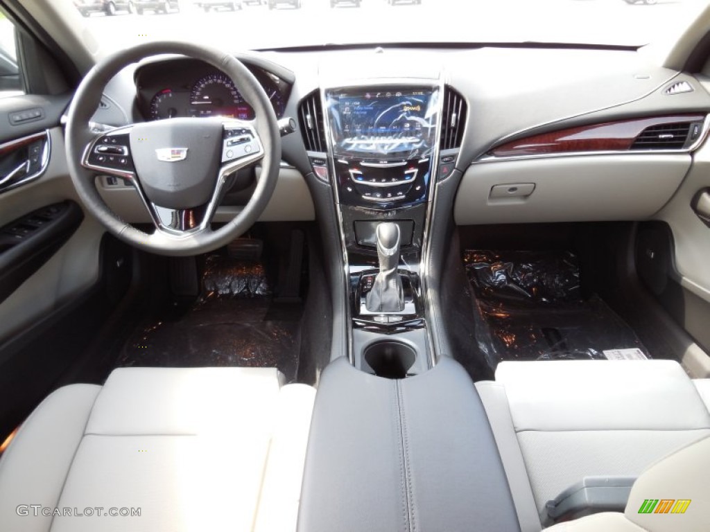 2015 Cadillac ATS 2.0T Luxury AWD Sedan Light Platinum/Jet Black Dashboard Photo #96894688