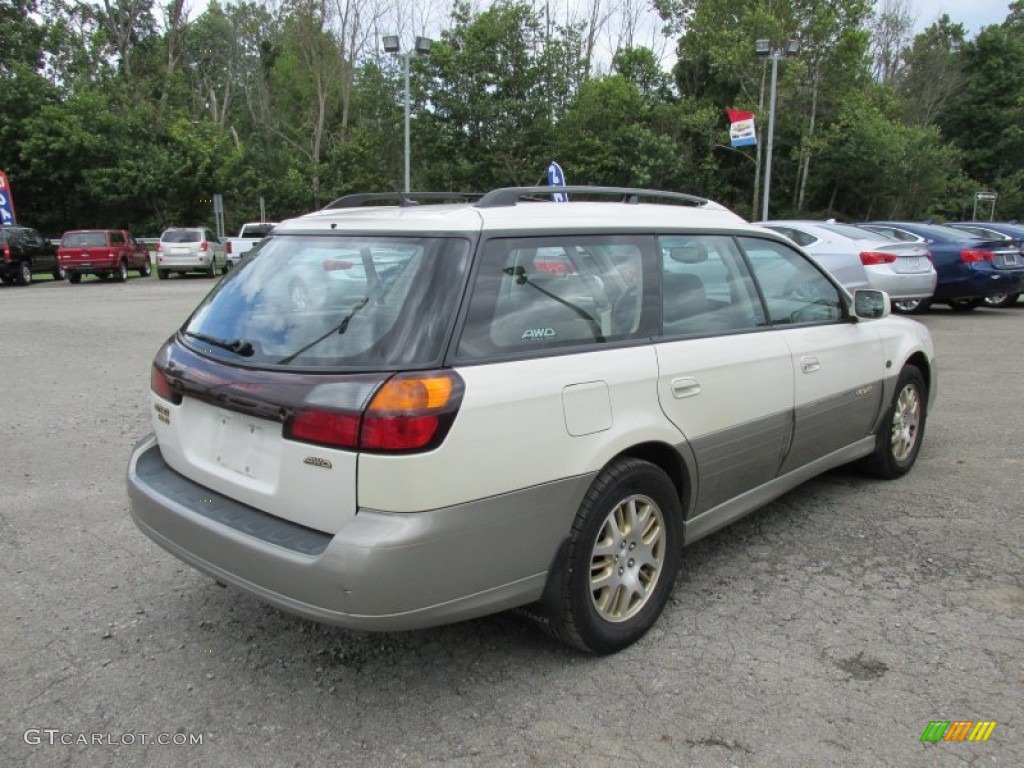 2003 Outback L.L. Bean Edition Wagon - White Frost Pearl / Beige photo #8