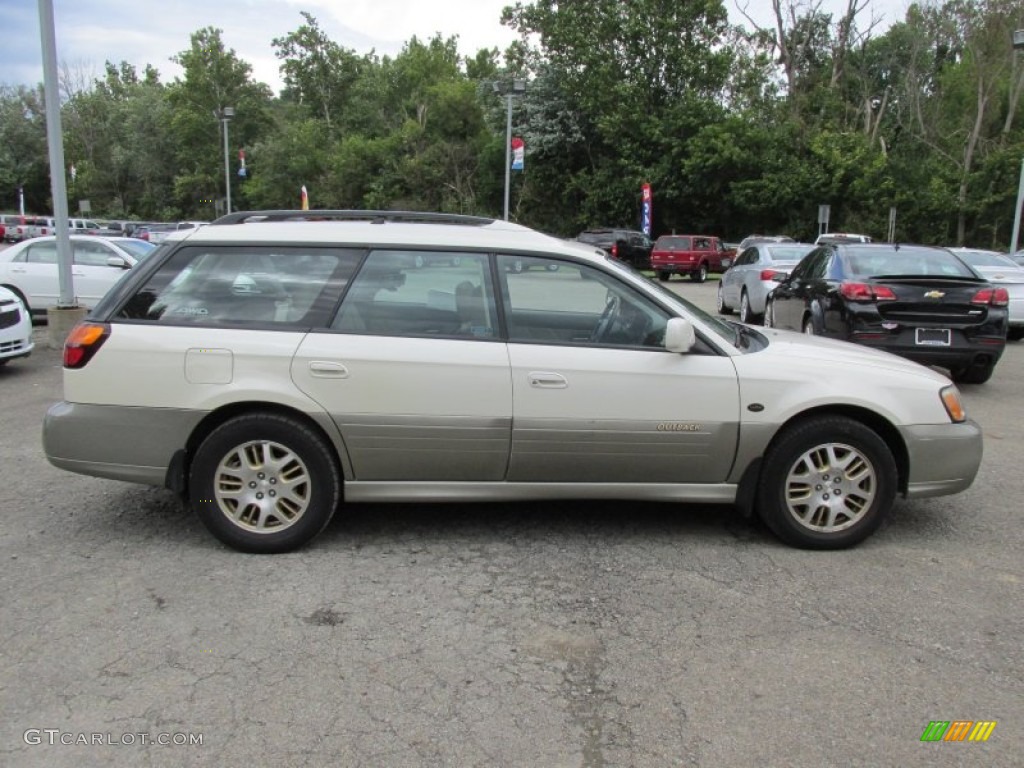 2003 Outback L.L. Bean Edition Wagon - White Frost Pearl / Beige photo #10