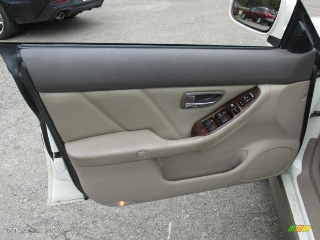2003 Outback L.L. Bean Edition Wagon - White Frost Pearl / Beige photo #15